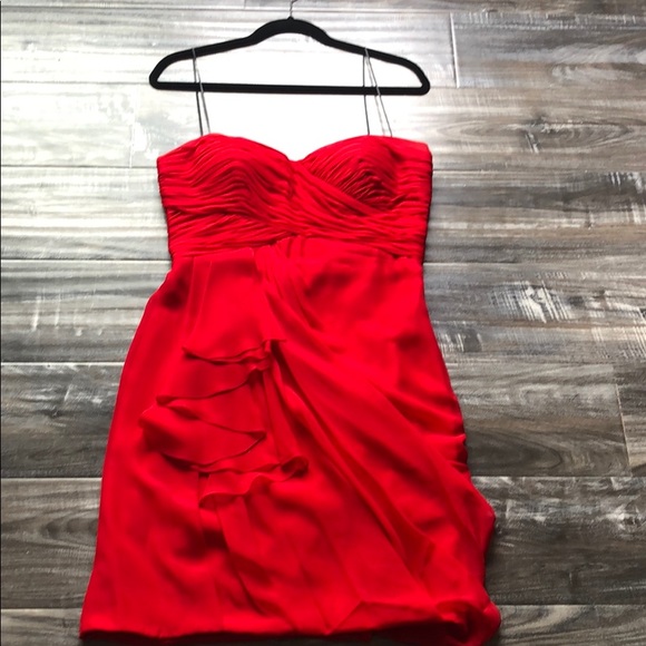 David Meister Signature Sweetheart Drape Dress - Picture 3 of 8